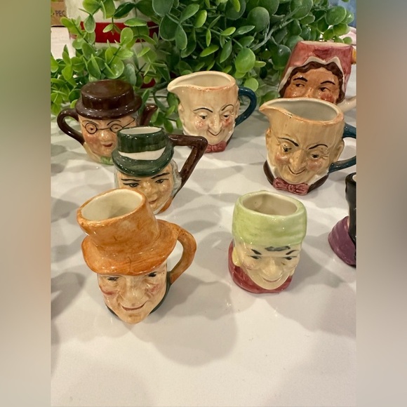 VTG Artone & Beswick England Toby Porcelain Shot Glass  Figurine Lot 16 Mini - Picture 4 of 14
